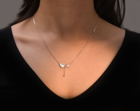 Silver Modern Abstract Pendant Silvish
