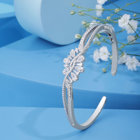 Silver Double the Dazzle Bracelet