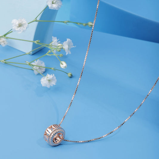 Rose Gold Roman Radiance Pendant