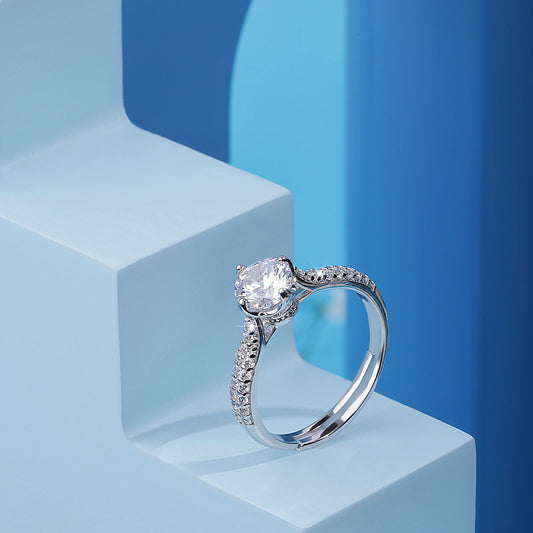 Silver Luminous Brilliance Promise Ring