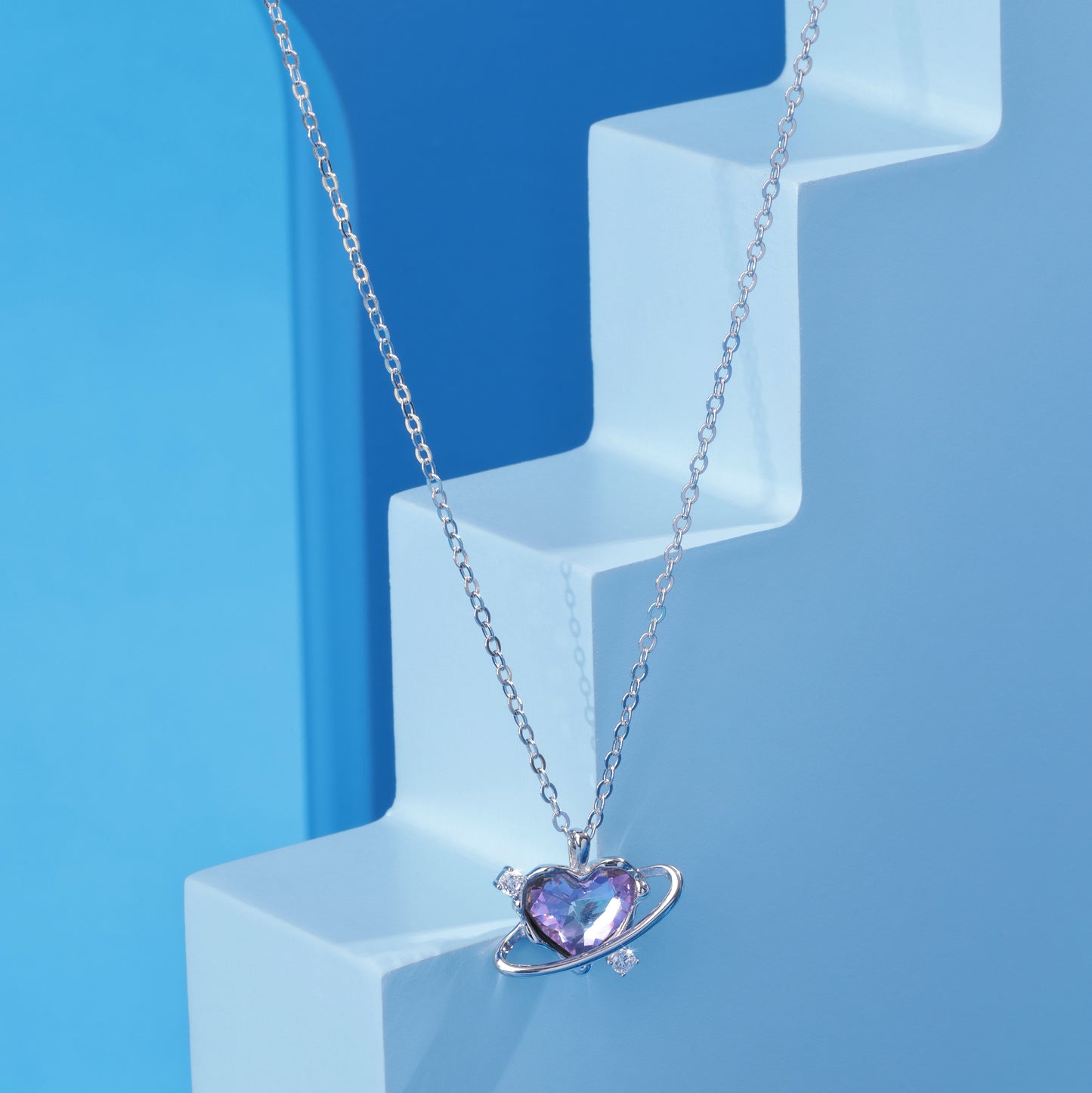 'Cosmic Love' Silver Pendant