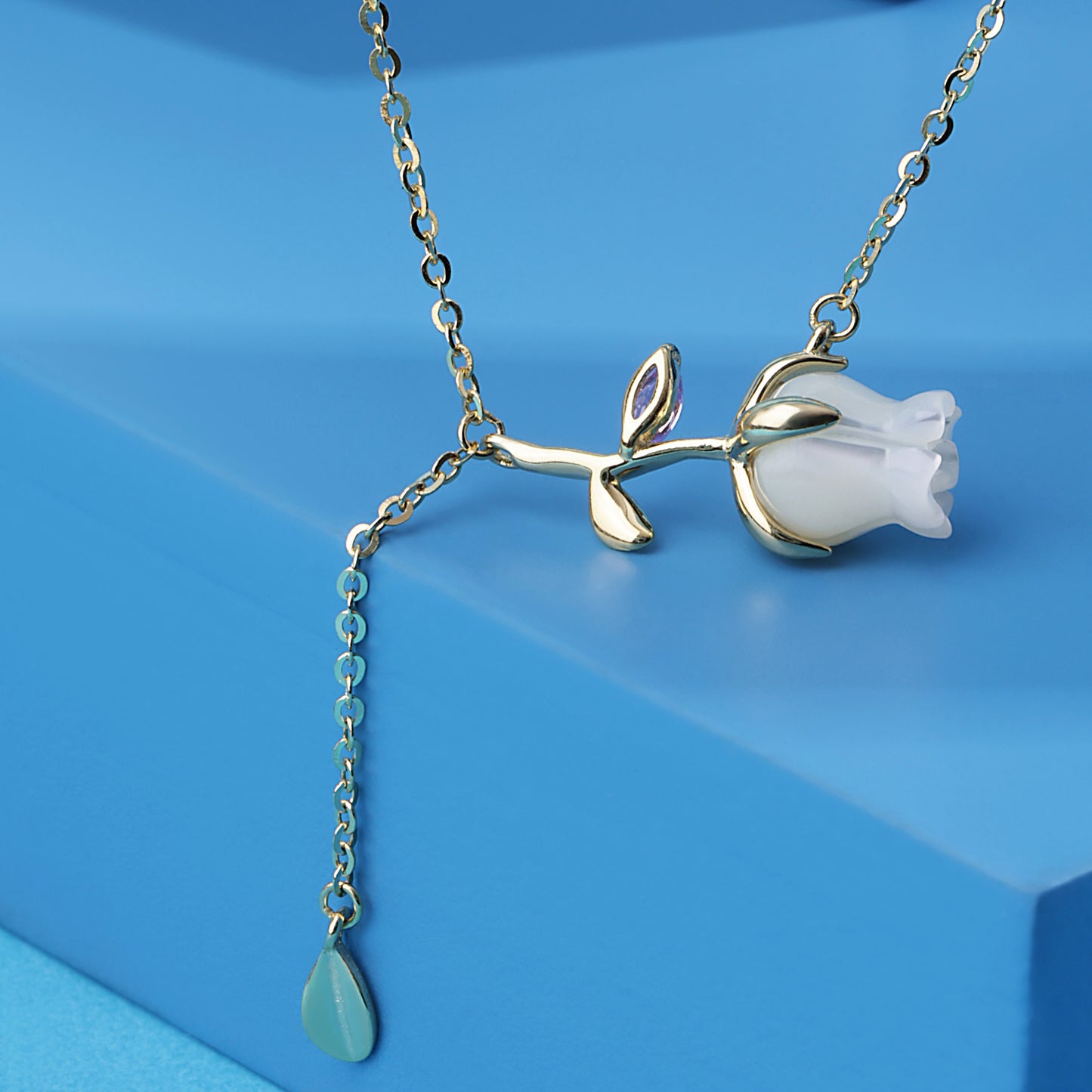 'White' Rose Gold Pendant