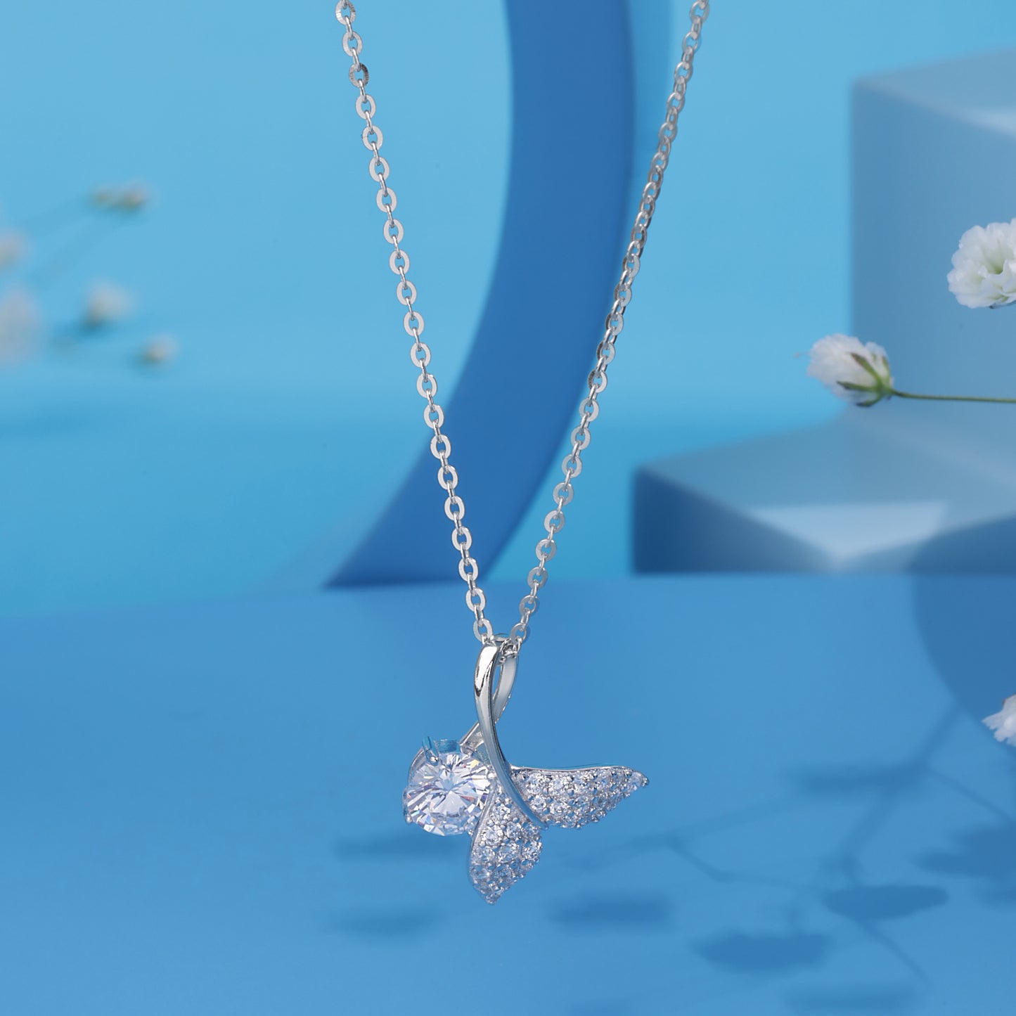 'Silver Fish' Tail Pendant