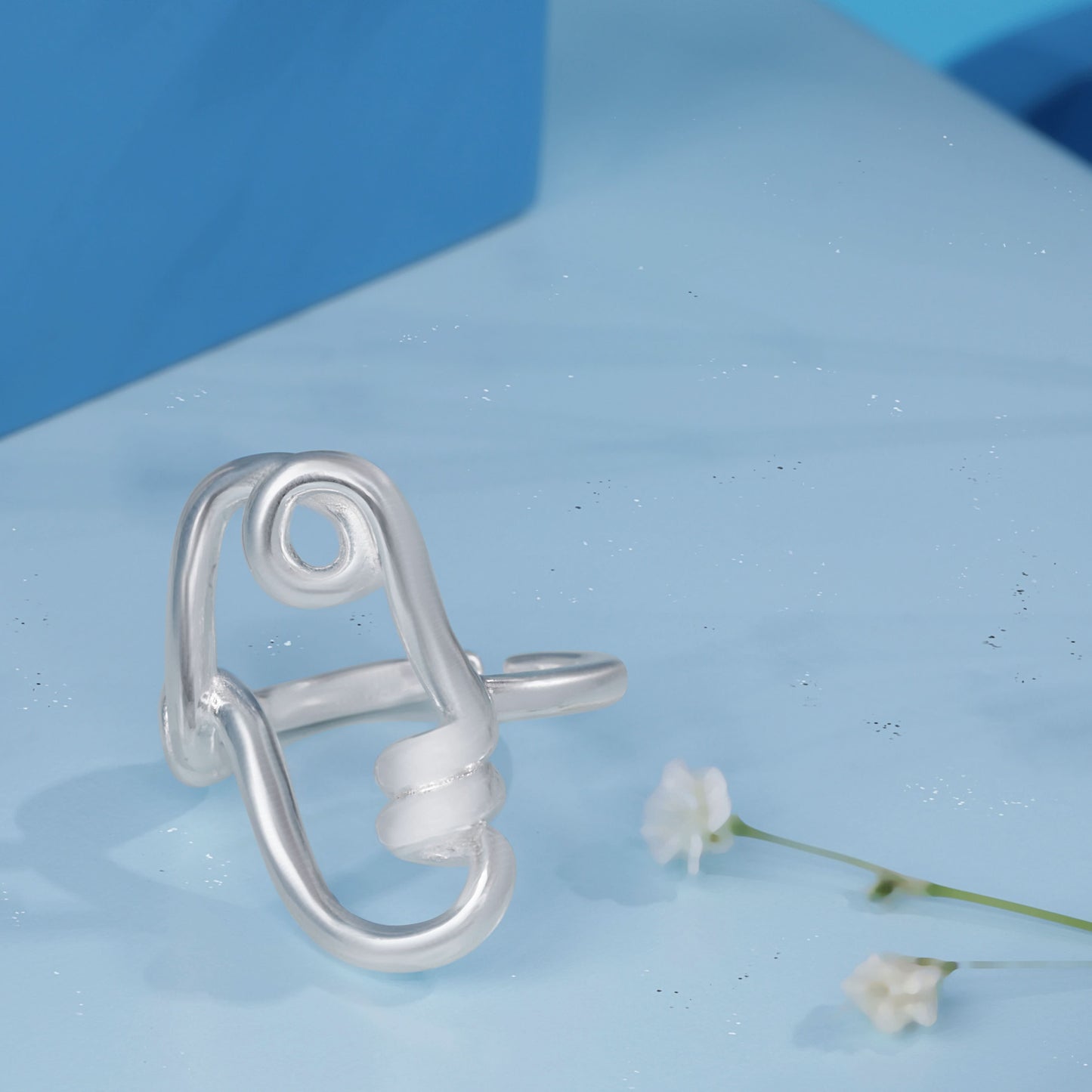 Silver Spiral Tragus Cuff Ring