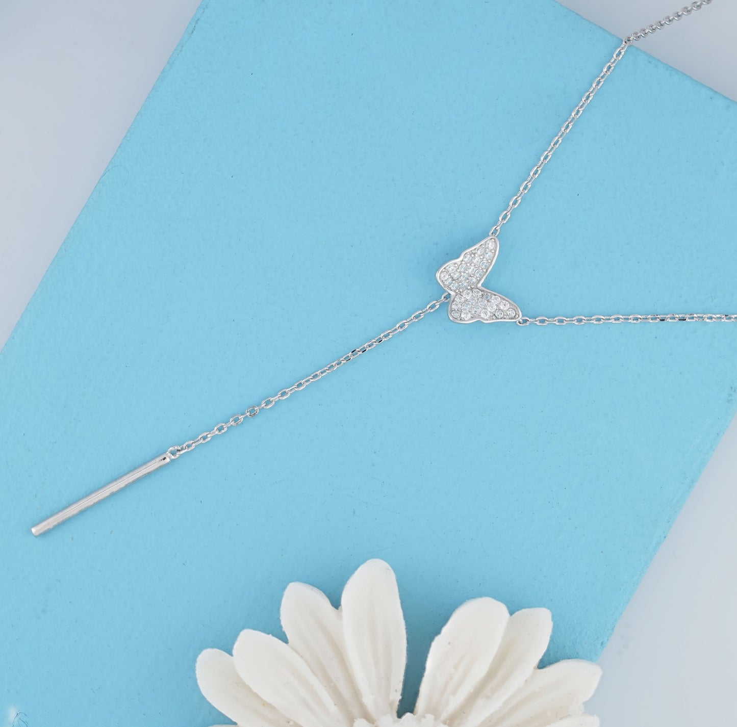 Silver Butterfly Elegance Pendant