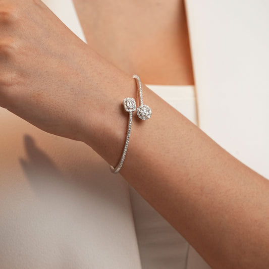 Silver Geo Chic Bracelet Silvish