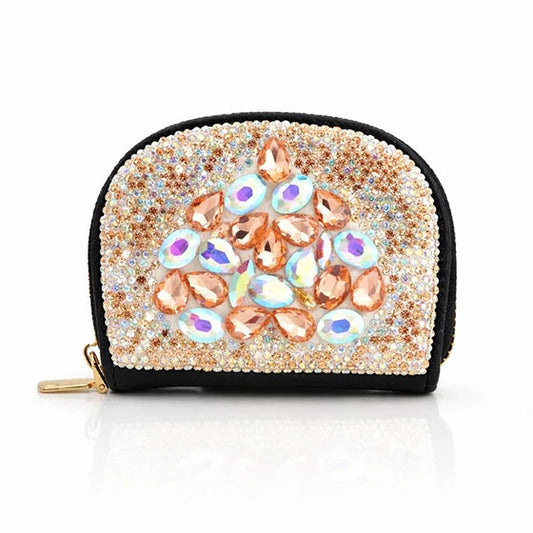 Lunaria Spark Mini Case – Luxury Crystal card holder Silvish