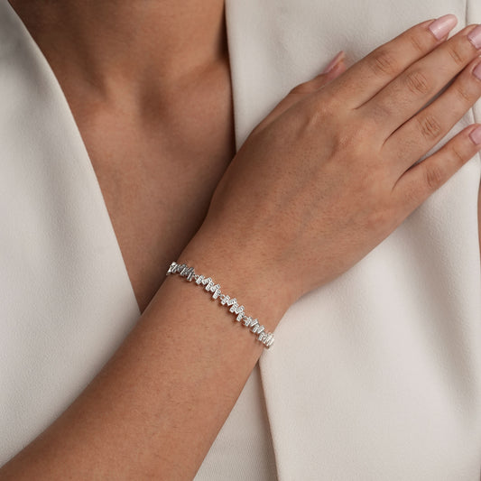 Silver Pebble Craft Bracelet