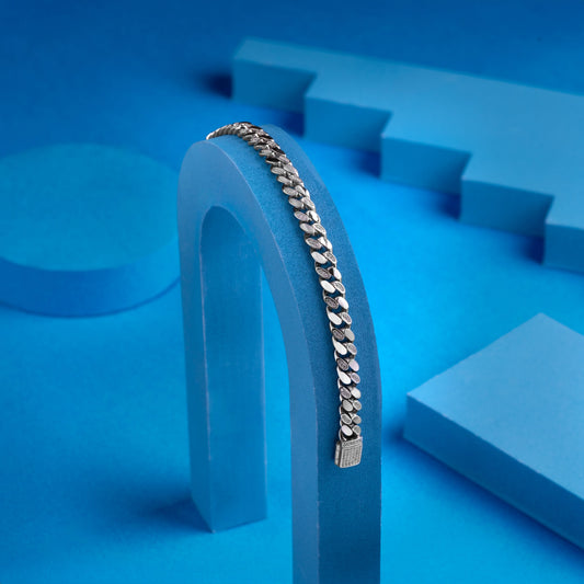 Silver Endurance Men Bracelet Silvish