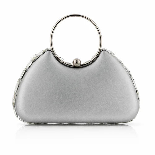 Swarovski Crystal Garden Clutch Silvish