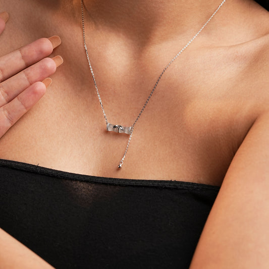 Silver White Whisper Pendant