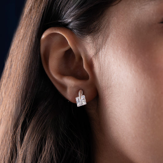 Silver Sky-bound Brilliance Studs Silvish