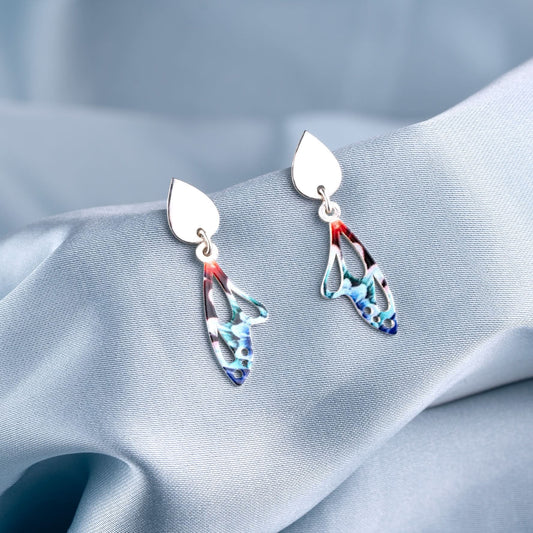Silver Floral Breeze Earrings