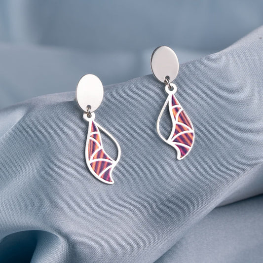Silver Scarlet Queen Earrings