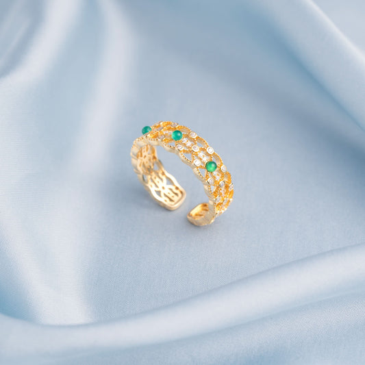 Gold Plated the Empress Band Silvish
