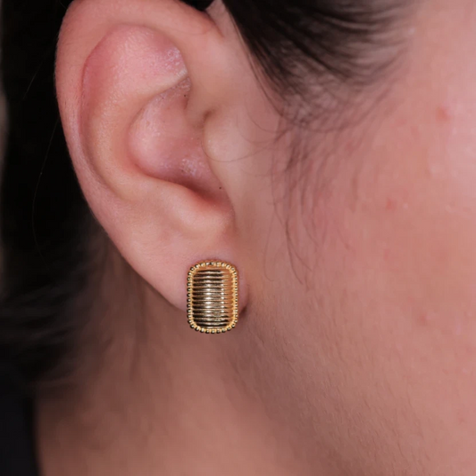 Gold Plated Golden Radiance Earrings Silvish