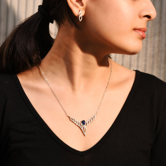 Silver Ethereal Elegance Jewellery Set Silvish