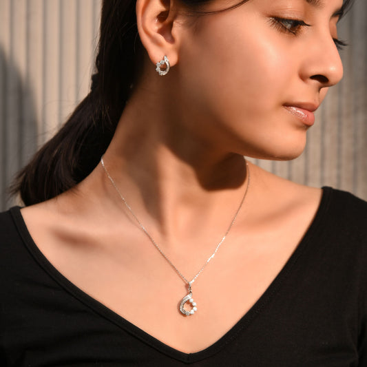 Silver Timeless Brilliance Pendant Set & Ring Silvish