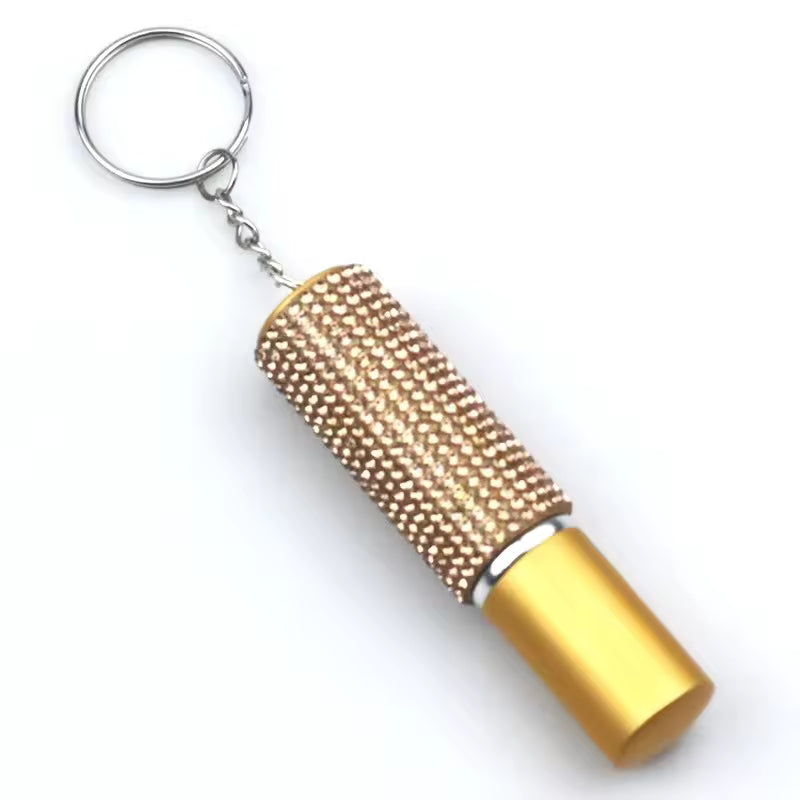Mini Rhinestone Perfume Bottle Keychain With Free Perfume Refill Yiwu Welwish Jewelry Co., Ltd