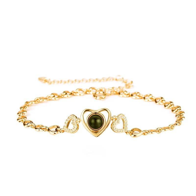 “I Love You” 100 Languages Projection Heart Bracelet Yiwu Deshang Jewelry Co., Ltd.