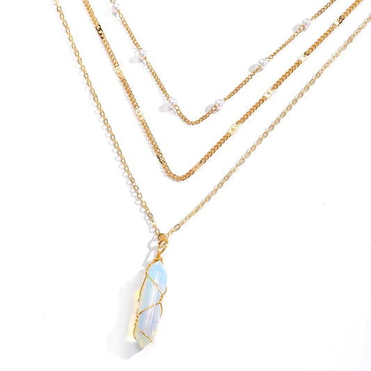 Malachite Crystal Necklace