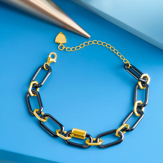 Gold Plated Auric Wrap Men Bracelet Silvish