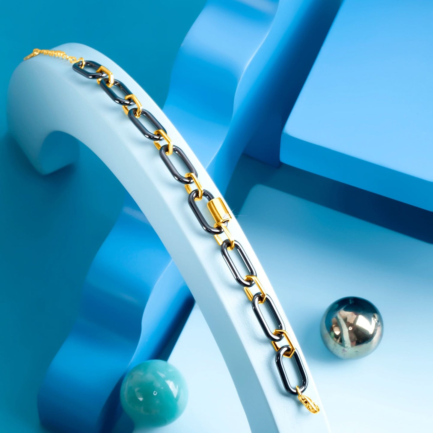 Gold Plated Auric Wrap Men Bracelet