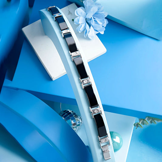 Silver Midnight Men Bracelet