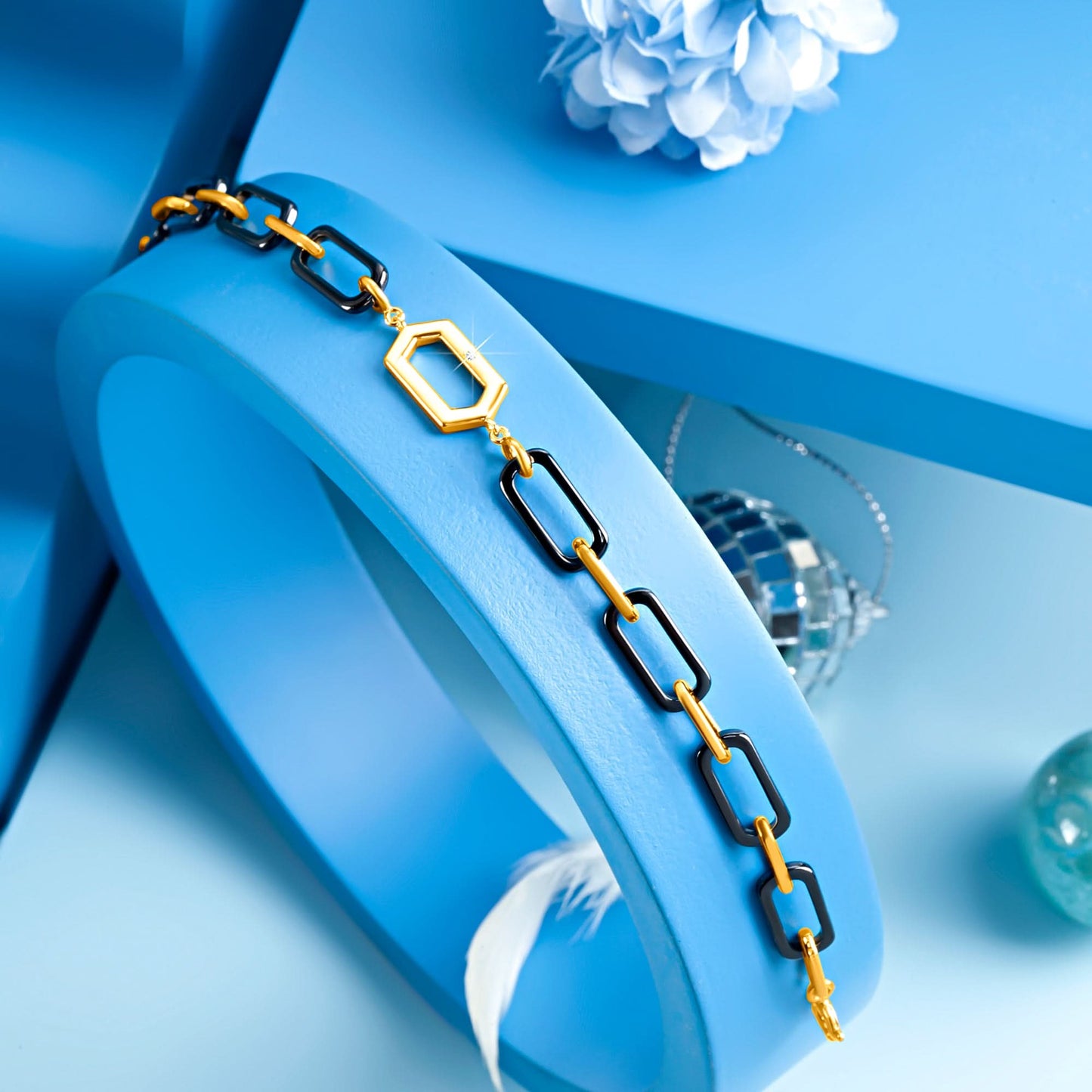 Gold Plated Prime Loop Men Bracelet