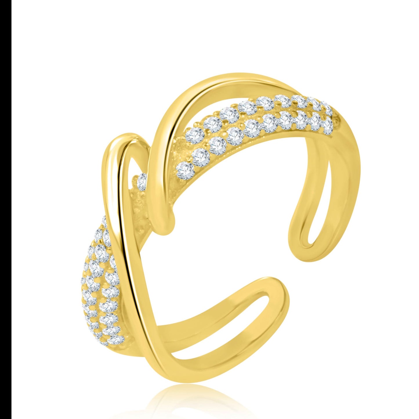Gold Plated Vortex Beauty Ring