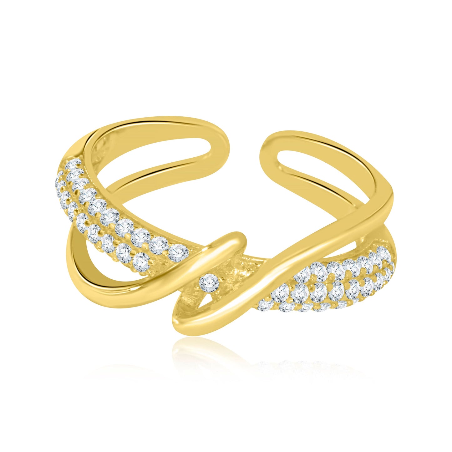 Gold Plated Vortex Beauty Ring