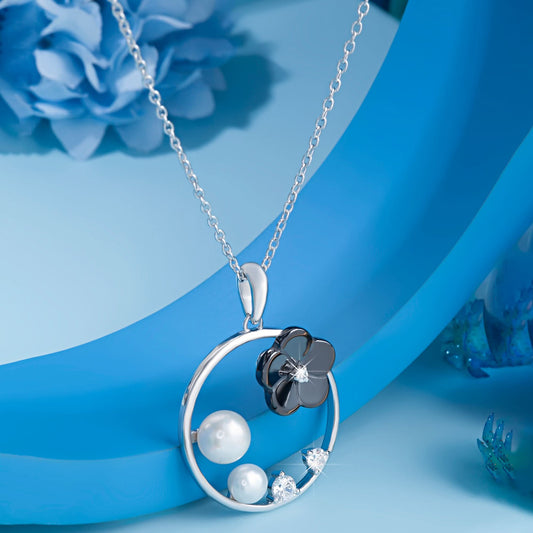 Silver Floral Delight Pendant