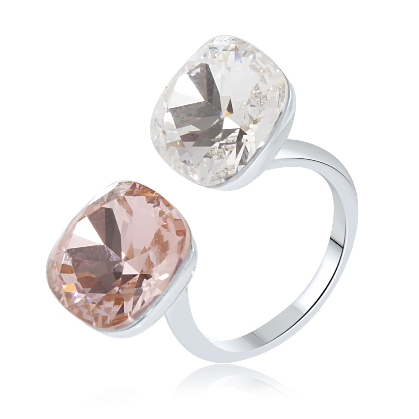 Silver Blush and Ice Ring
