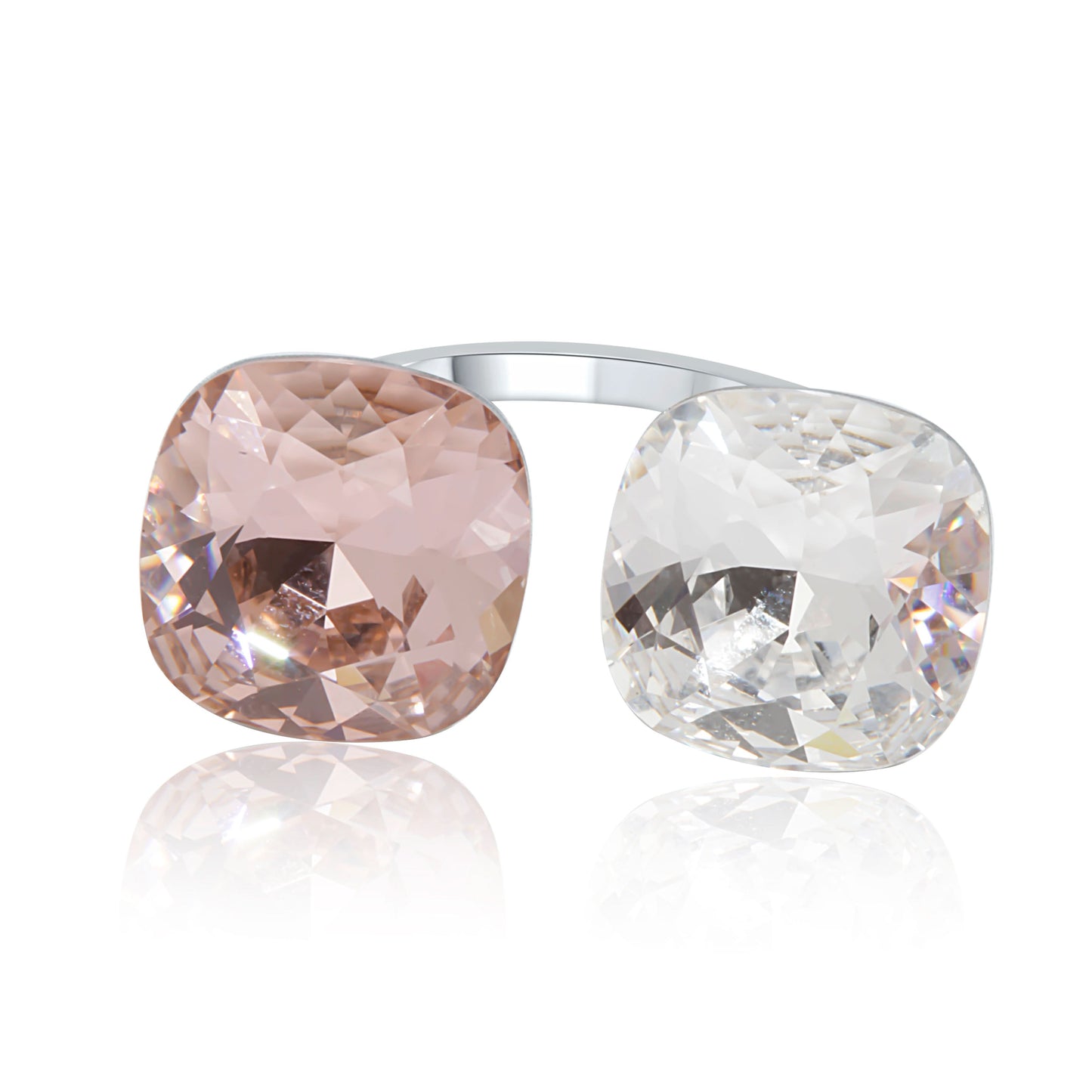 Silver Blush and Ice Ring