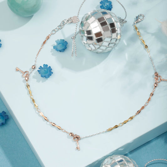 Silver Sunset Harmony Anklet