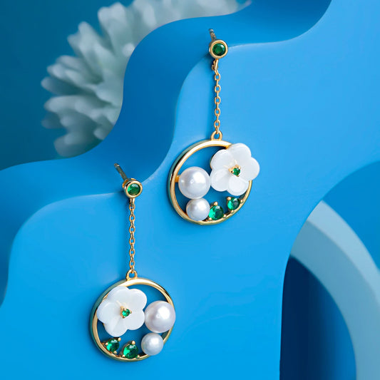 Gold Plated Poppy Passion Earrings Silvish