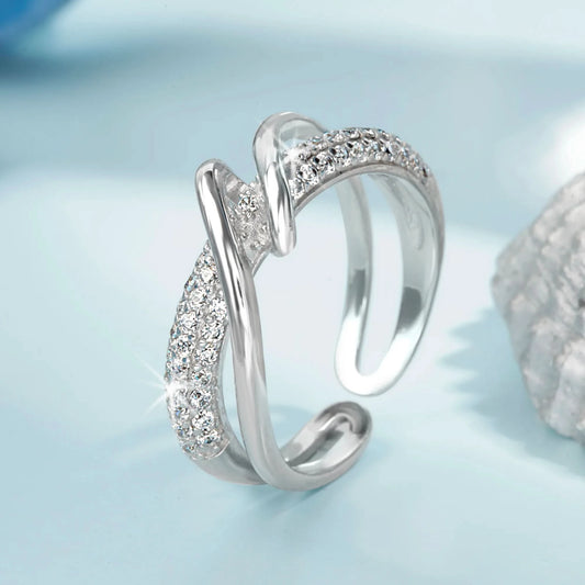 Silver Vortex Beauty Ring