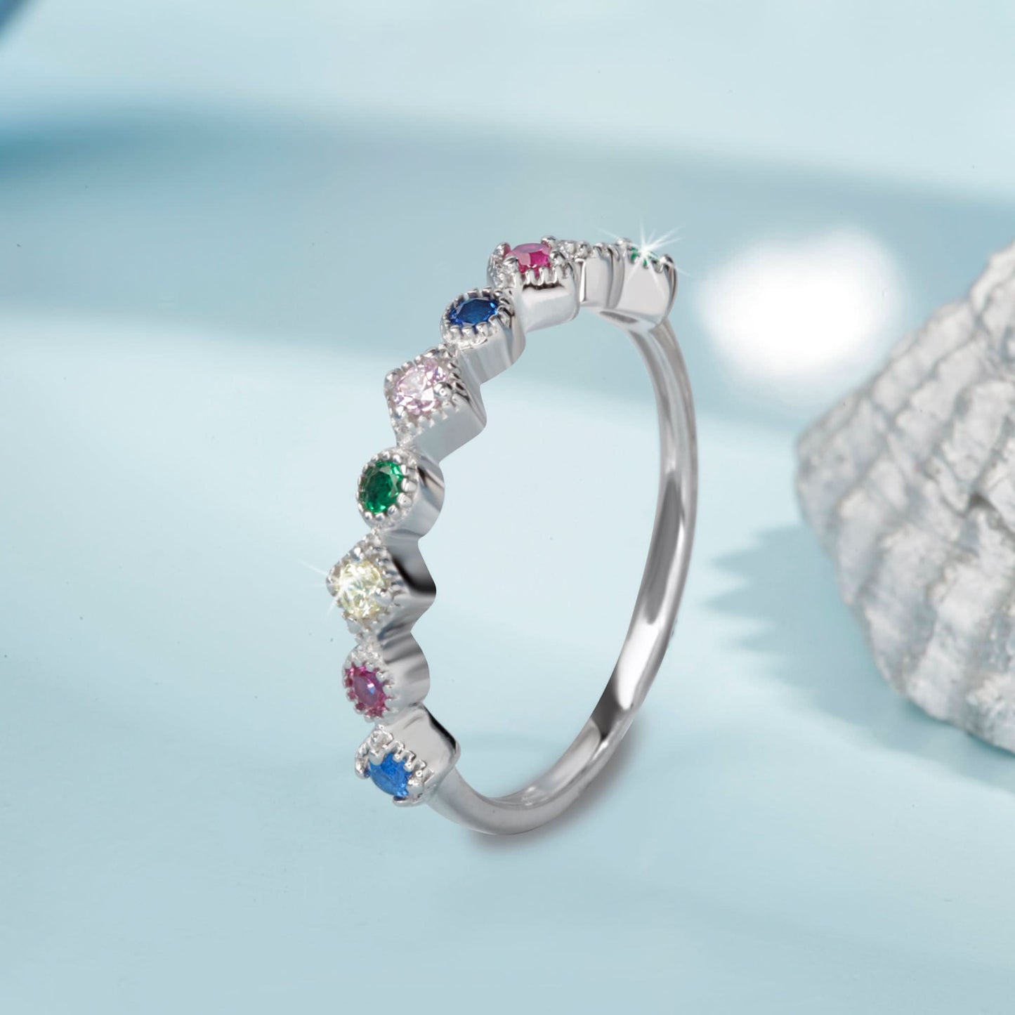 Silver Rainbow Ring Silvish