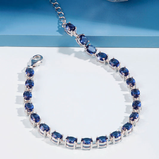 Silver Celestial Blue Harmony Bracelet