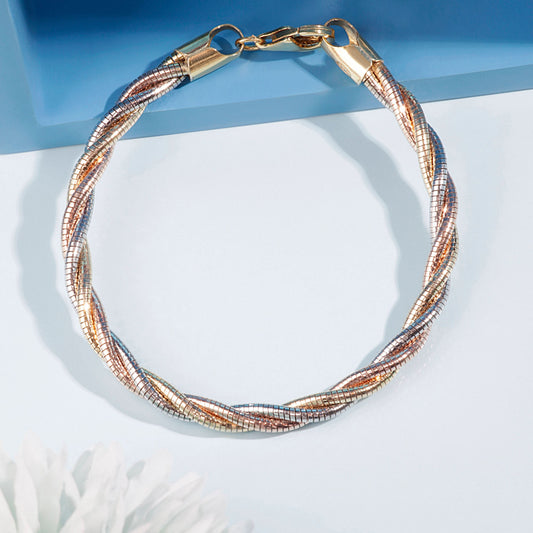 Silver Dual Strings Shining Bracelet Silvish