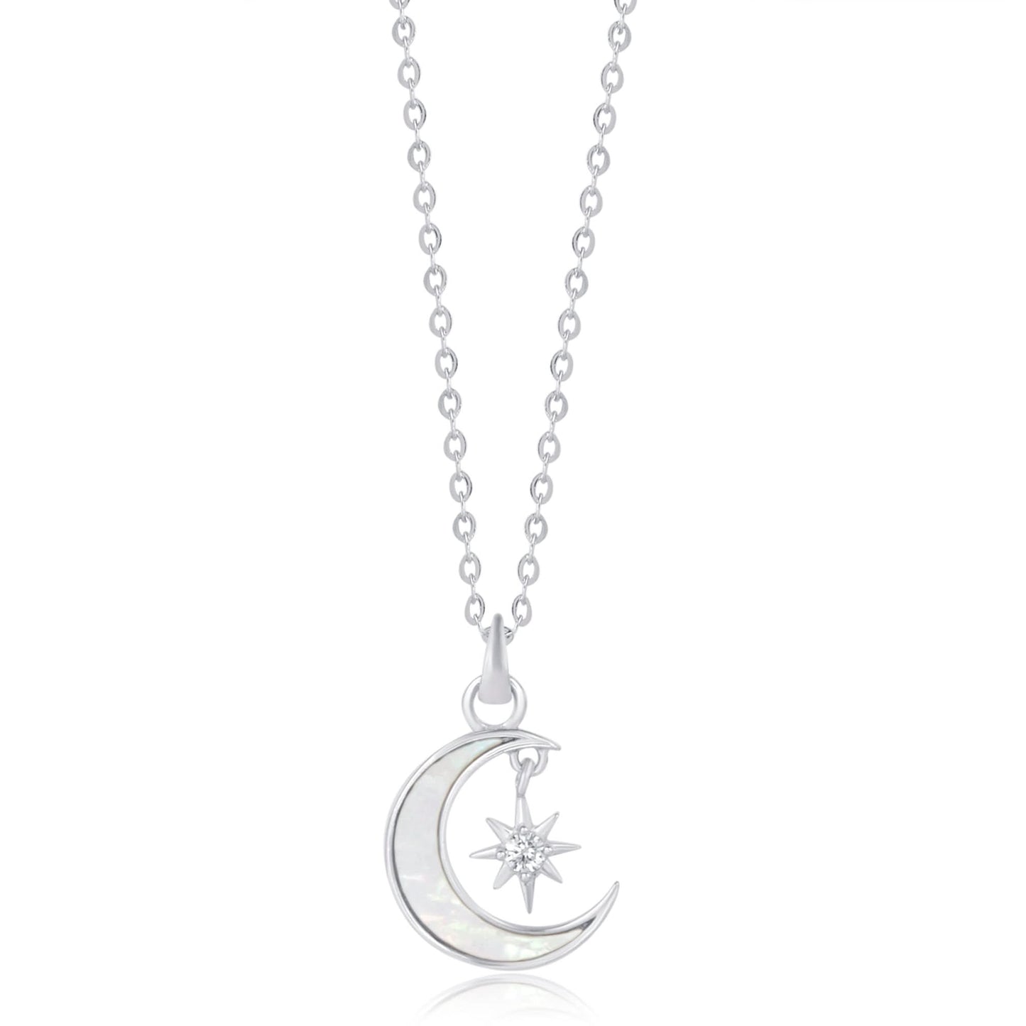 Silver Moonlit Pendant