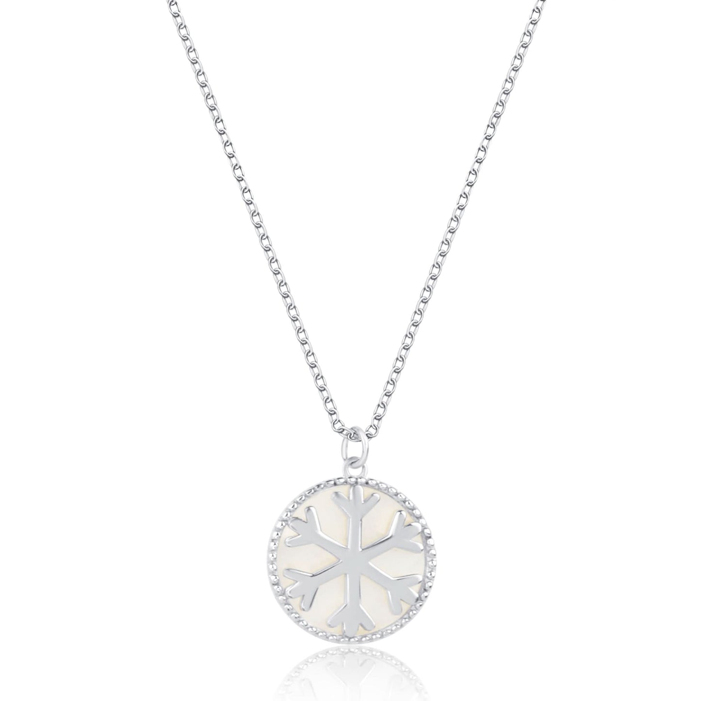 Silver Frozen Beauty Snowflake Pendant