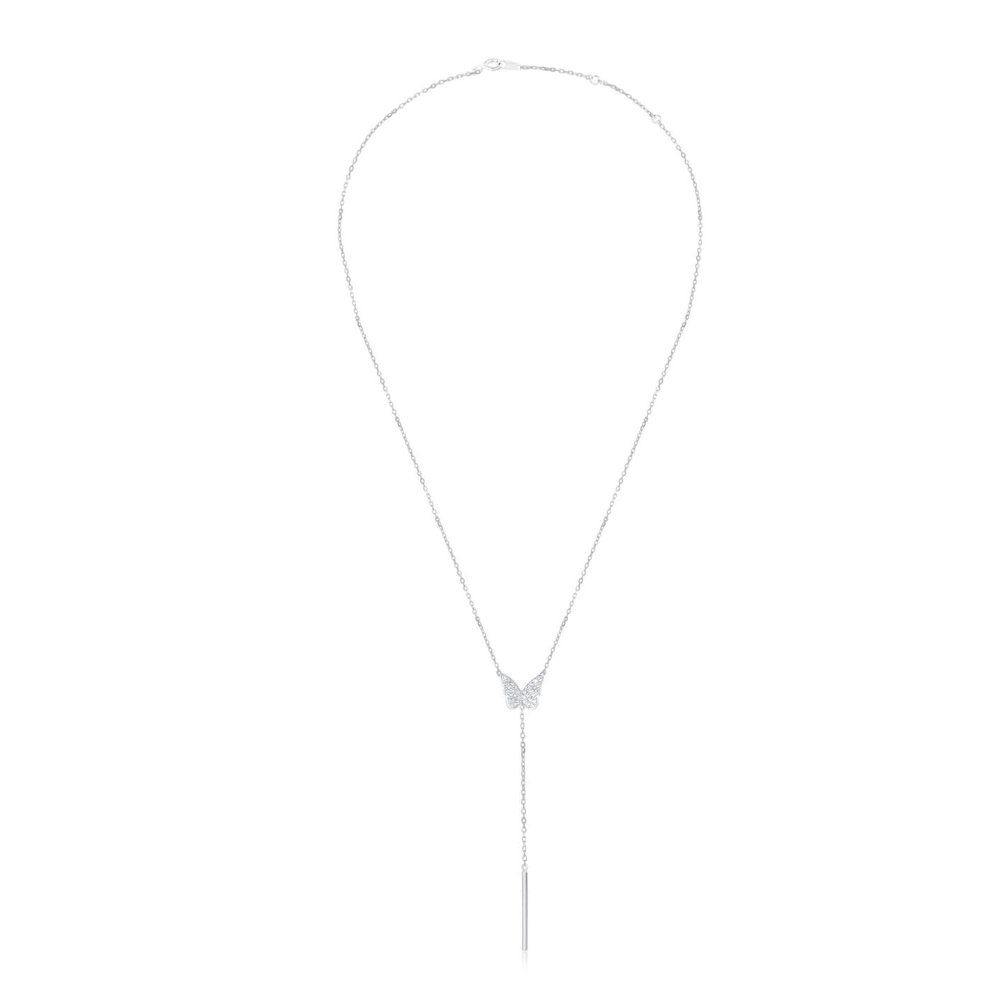 Silver Butterfly Elegance Pendant