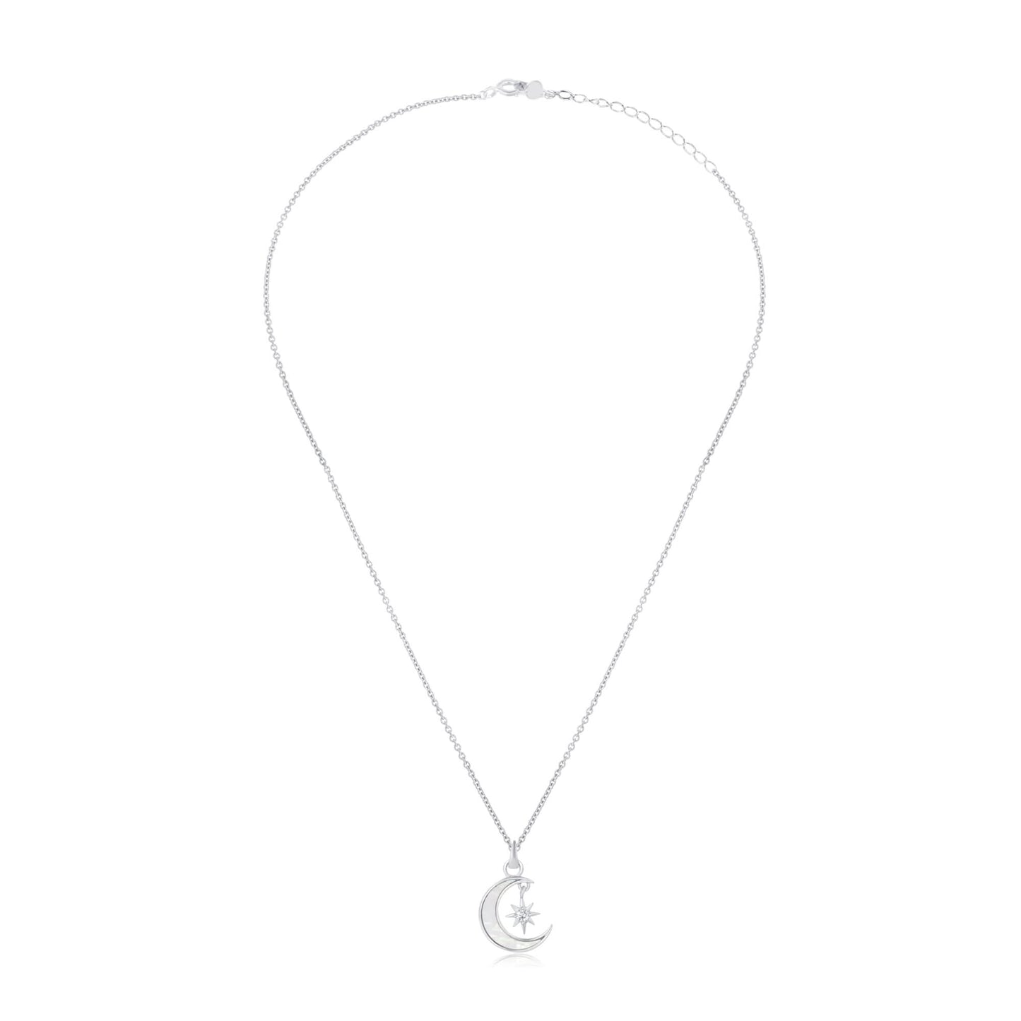 Silver Moonlit Pendant