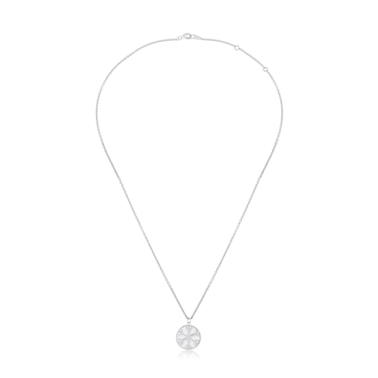 Silver Frozen Beauty Snowflake Pendant