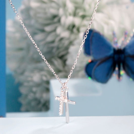 Christ Cross Silver Pendant