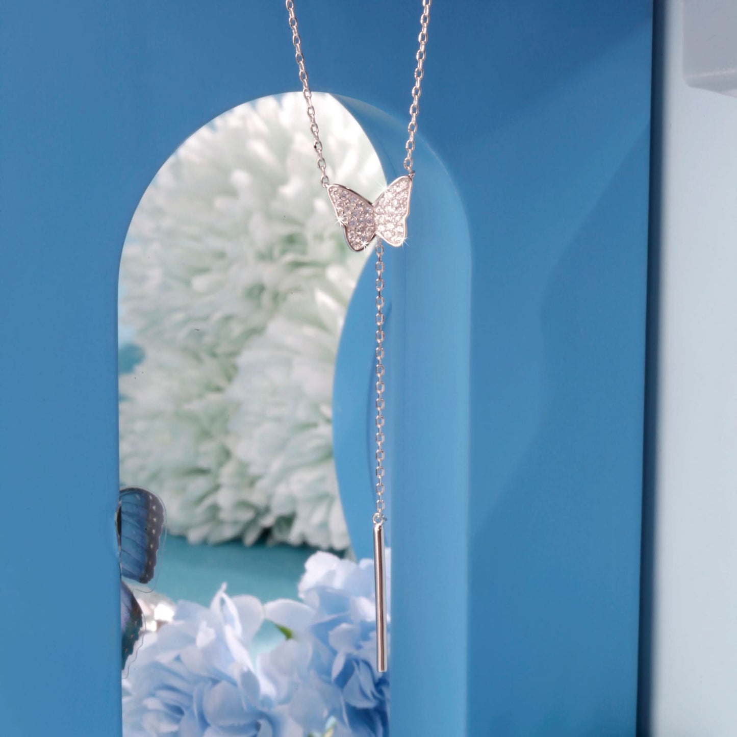 Silver Butterfly Elegance Pendant