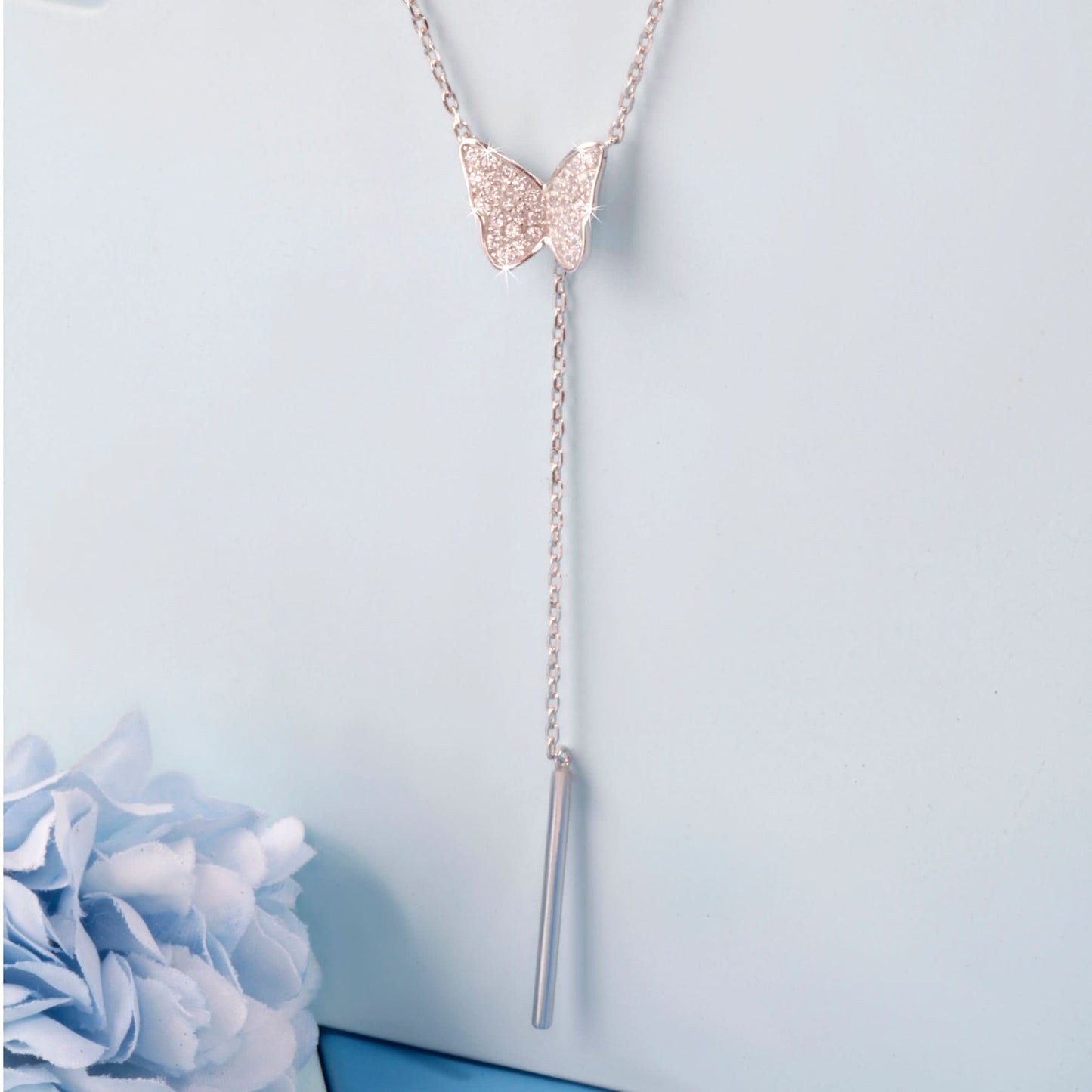 Silver Butterfly Elegance Pendant
