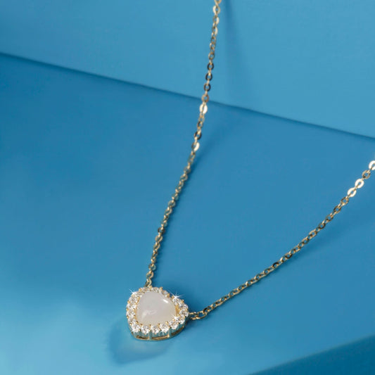 Gold Plated Golden Sweetheart Pendant Silvish