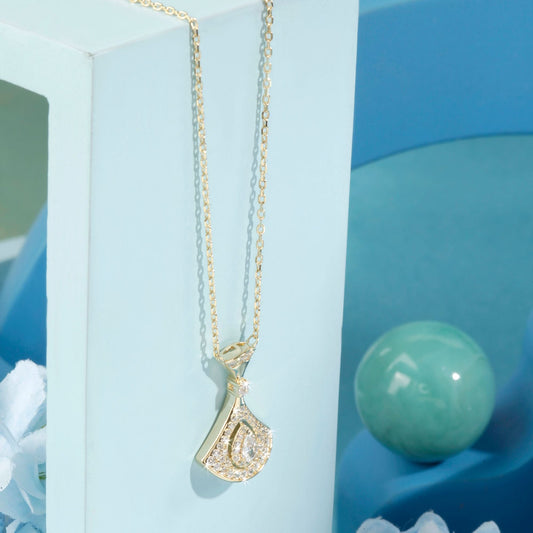 Gold Plated Serenade Spark Pendant Silvish